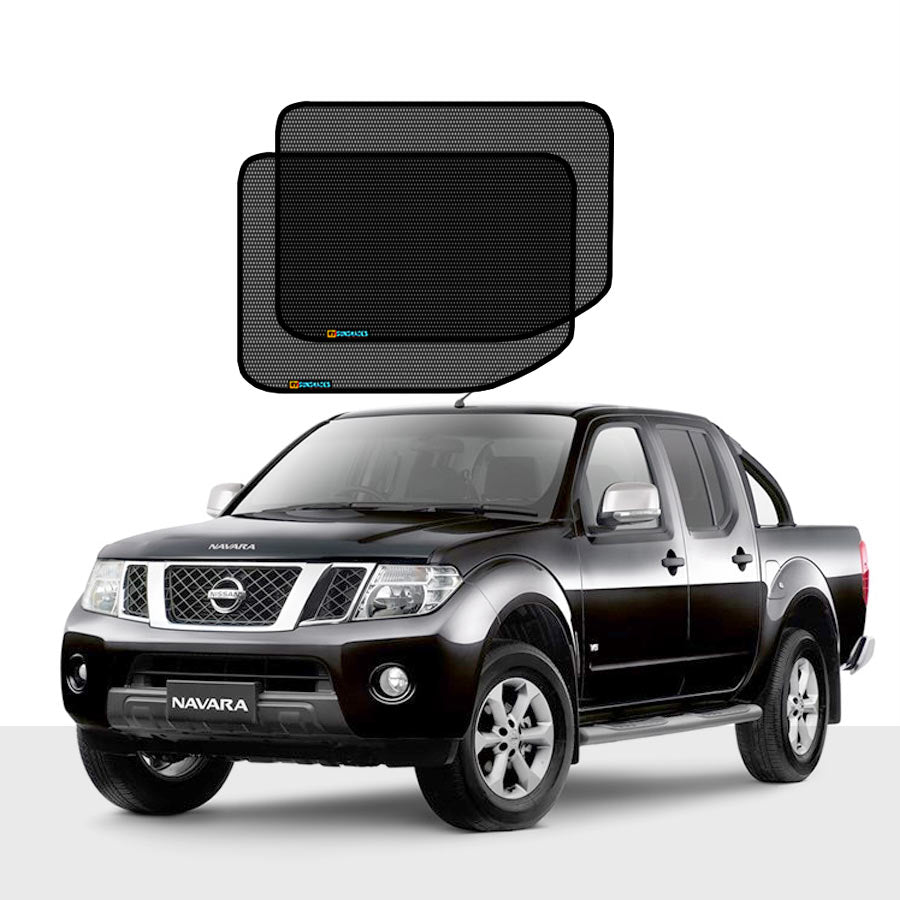 Nissan Navara D40 Sun Shade Dual Cab 2004-2014 [Rear Door] Pair - RVSUNSHADES