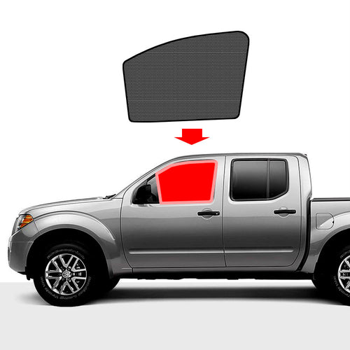 Nissan Navara D40 Sun Shade Dual Cab 2004-2014 [Front Door] Pair - RVSUNSHADES