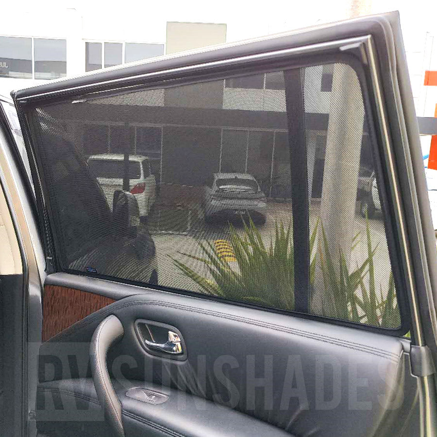 Nissan Patrol Y62 Window Sun Shades 2010-now [Rear Door] - RVSUNSHADES