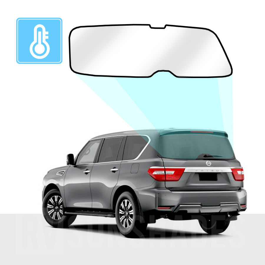 Nissan Patrol Y62 Ti-L Solar Screens Sun Shade 2010-now BLOCK OUT [Tailgate Window] - RVSUNSHADES