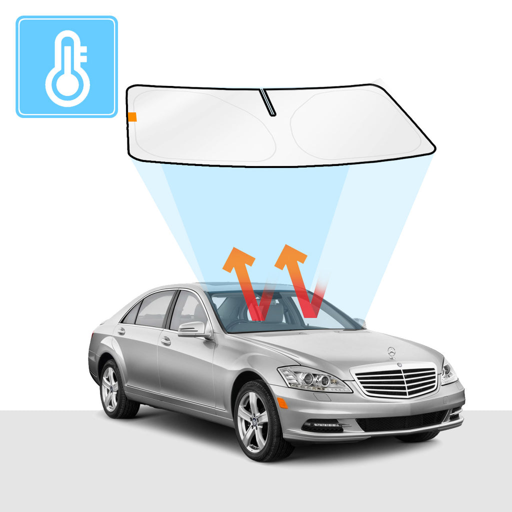 Mercedes-Benz S-Class Windscreen Sun Shade 5th Gen Solar Screens BLOCK OUT (RV02) Premium V2 - RVSUNSHADES
