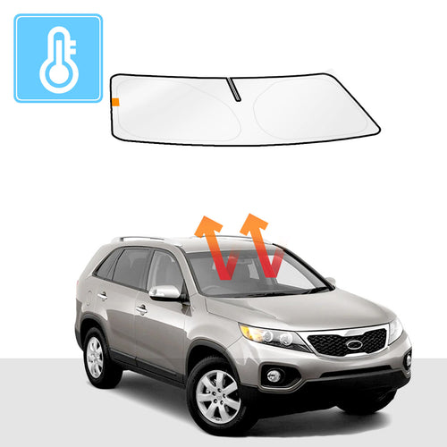 KIA Sorento Windscreen Sun Shade XM 2009-2014 Solar Screen BLOCK OUT (RV-02) Premium V2 - RVSUNSHADES