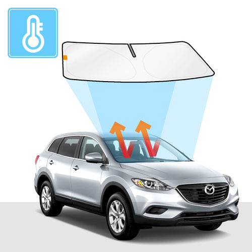 Mazda CX-9 Windscreen Sun Shade 2006-2015 Solar Screens BLOCK OUT (RV24) Premium V2 - RVSUNSHADES