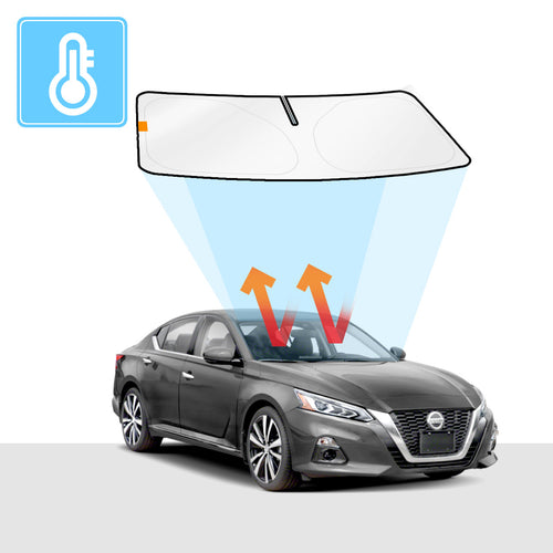Nissan Altima Windshield Sun Shade 2019-Now Solar Screen BLOCK OUT (RV03) Premium V2 - RVSUNSHADES