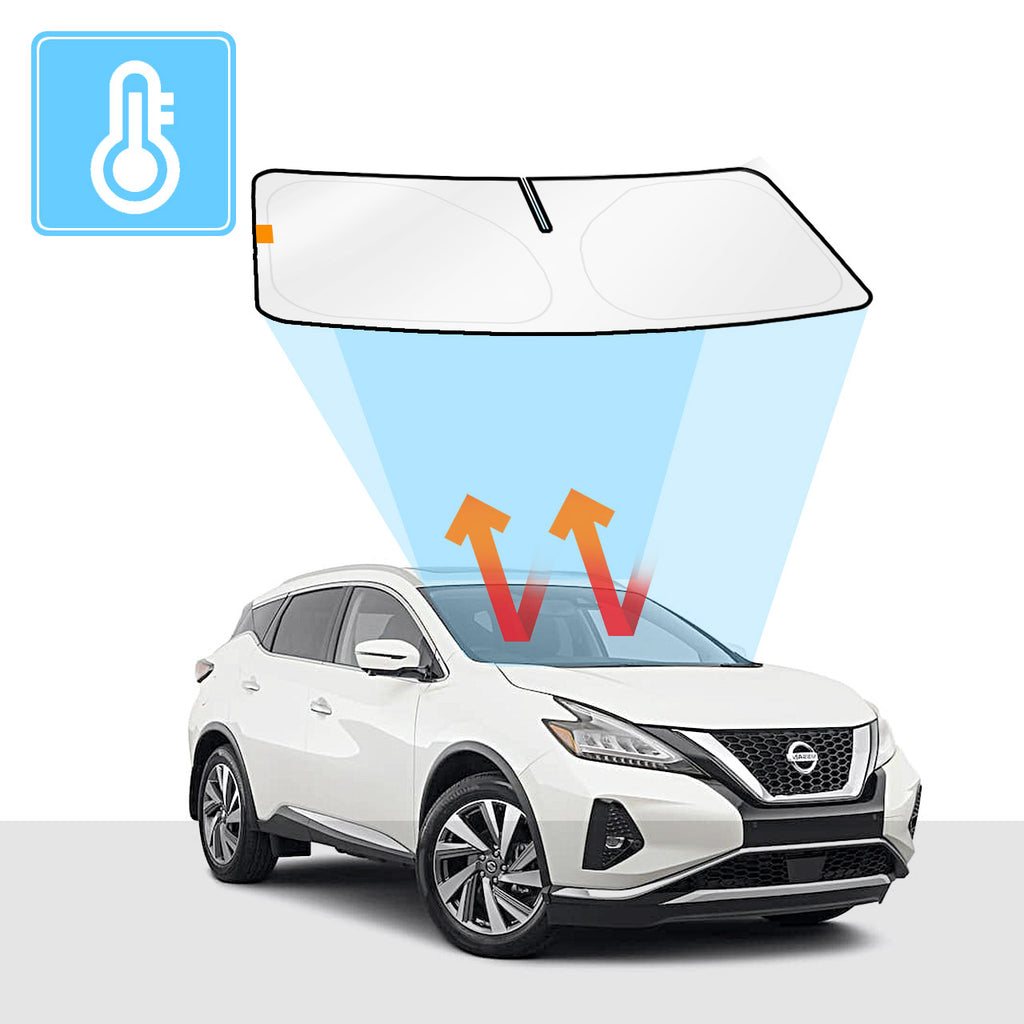 Nissan Murano Insulated Windshield Sun Shade Z52 2014-2022 Solar Screen BLOCK OUT (RV19) V2 - RVSUNSHADES