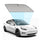 For Tesla Model 3 Windshield Sun Shade Custom Fit Solar Screen Insulated Twist Fold - RVSUNSHADES