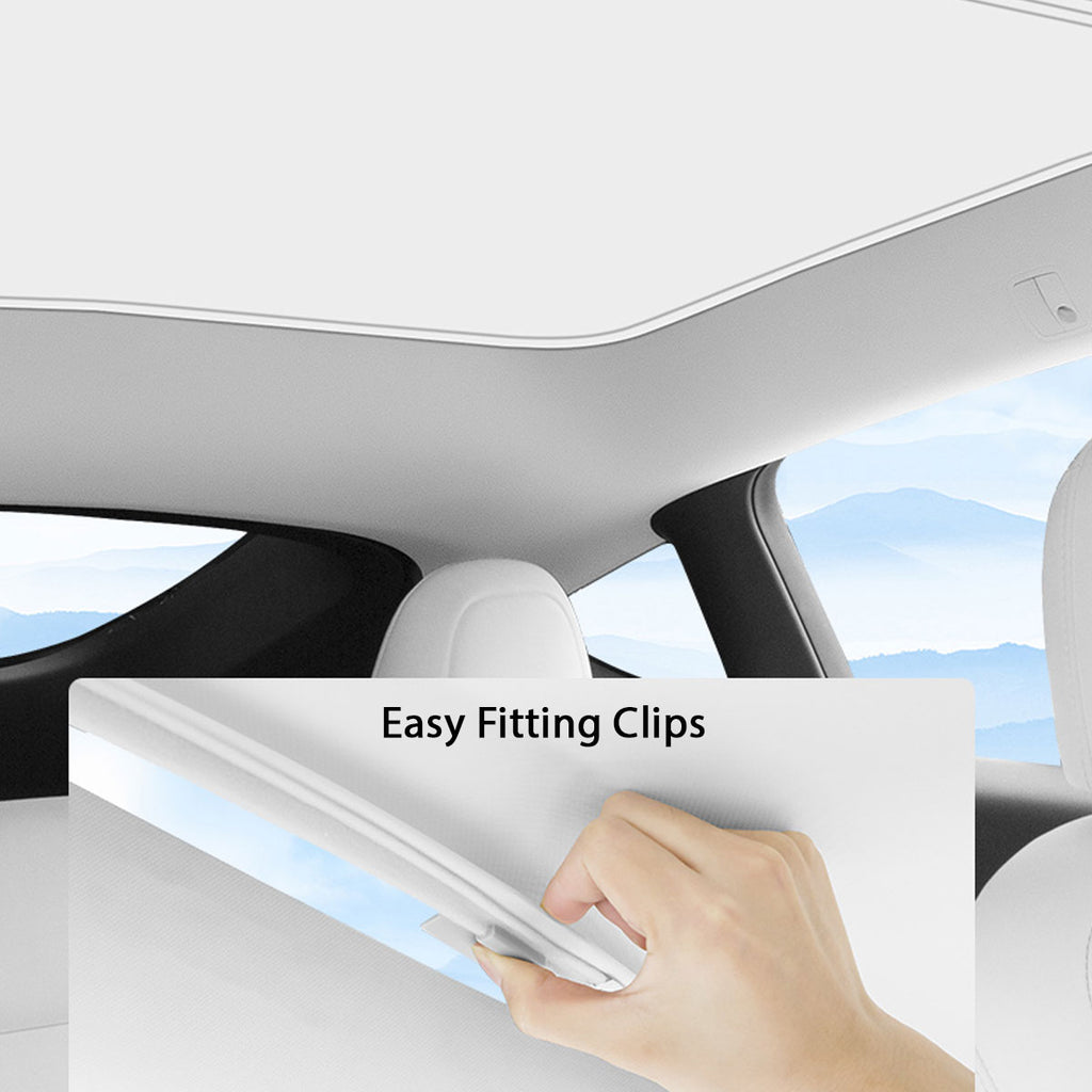Tesla Model Y Roof Sun Shade Single Piece (Super Dark Mesh)