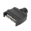 7 Pin Rectangle Plug Best Trailer Adapter Connector Caravan Boat - RVSUNSHADES