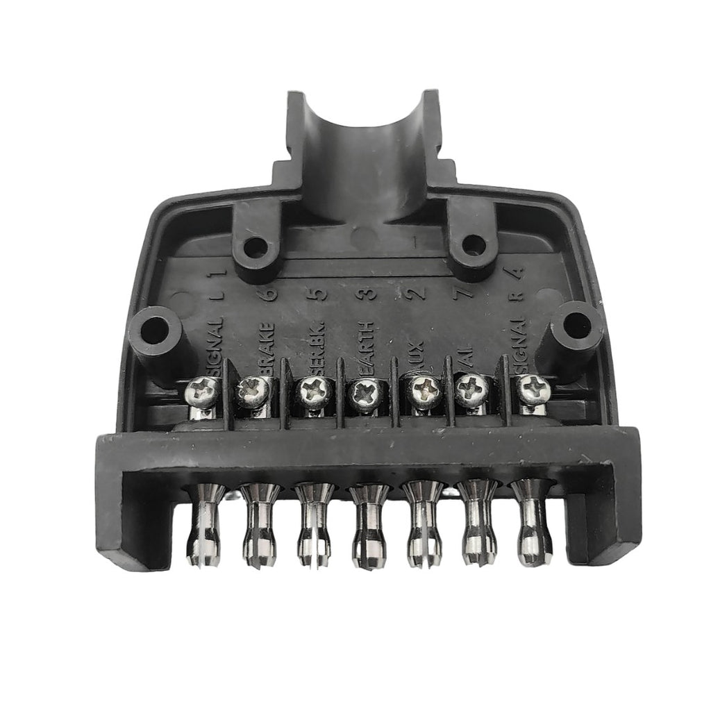 7 Pin Rectangle Plug Best Trailer Adapter Connector Caravan Boat - RVSUNSHADES
