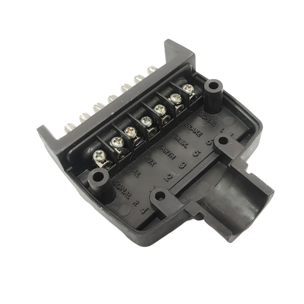 7 Pin Rectangle Plug Best Trailer Adapter Connector Caravan Boat - RVSUNSHADES