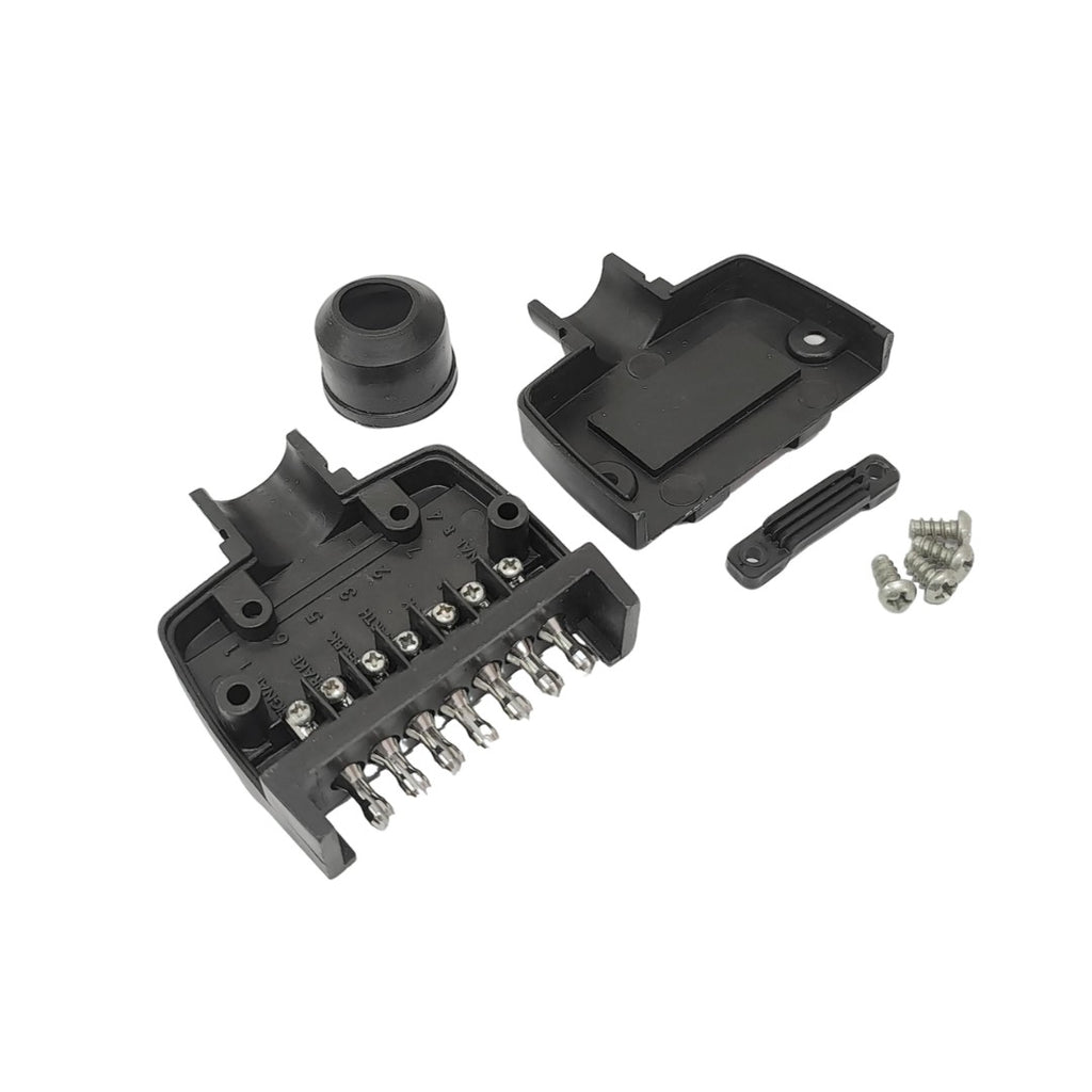 7 Pin Rectangle Plug Best Trailer Adapter Connector Caravan Boat - RVSUNSHADES