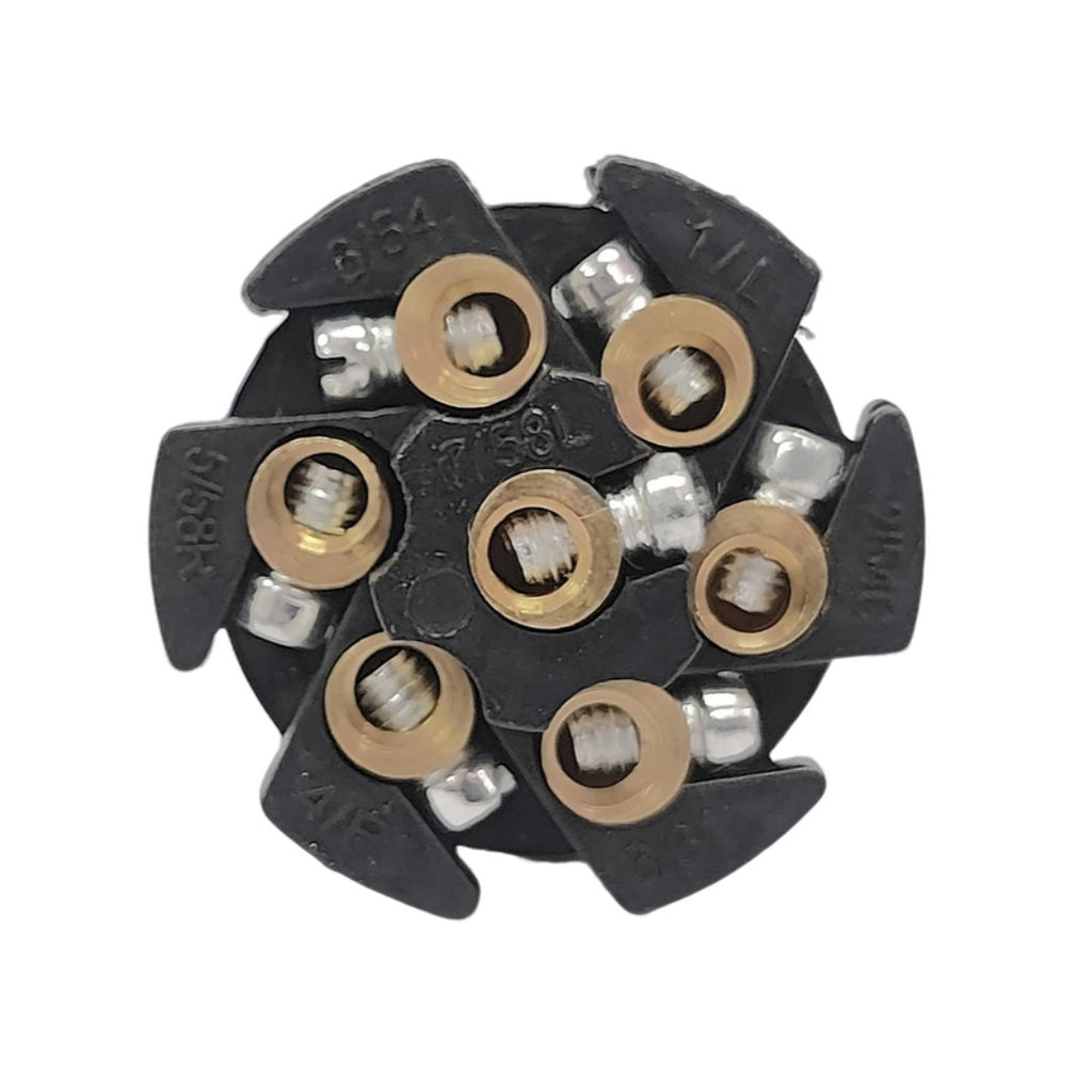 25x 7 Pin Round Plug Metal Adapter Connector Best Trailer Plug Caravan Boat - RVSUNSHADES