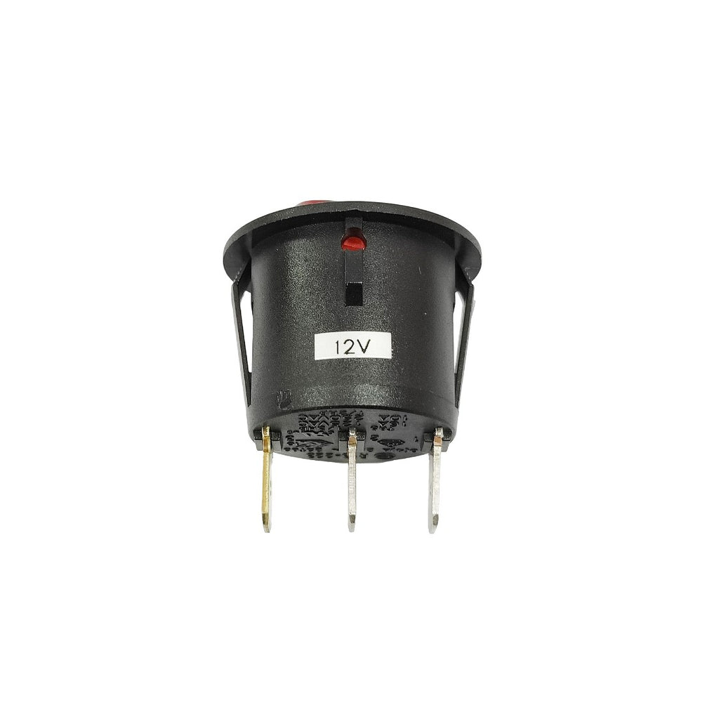 3x Rocker Switch LED Pilot Light 12V ø25mm Auto Marine 12V/20A, 125V/16A, 250V/10A (R13-223) - RVSUNSHADES