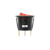 3x Rocker Switch LED Pilot Light 12V ø25mm Auto Marine 12V/20A, 125V/16A, 250V/10A (R13-223) - RVSUNSHADES