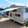 Replacement Awning Fabric Kit suit 14ft Roll-Out Awning (13'2"x8' Blue Stripes 14-BU-ST) ROLLED - RVSUNSHADES