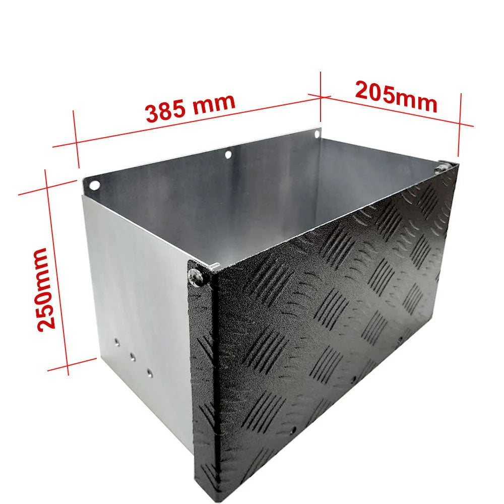 Galvanised Battery Box Anti-Rattling Cover Trailer Caravan Boat Spare Part  RV DIRECT