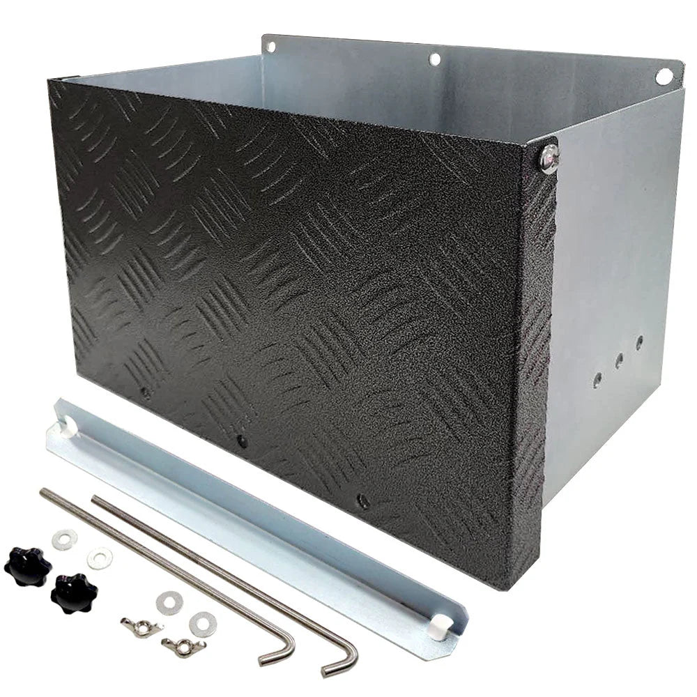 Galvanised Battery Box Anti-Rattling Cover Trailer Caravan Boat Spare Part  RV DIRECT
