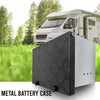 Galvanised Battery Box Anti-Rattling Cover Trailer Caravan Boat Spare Part  RV DIRECT