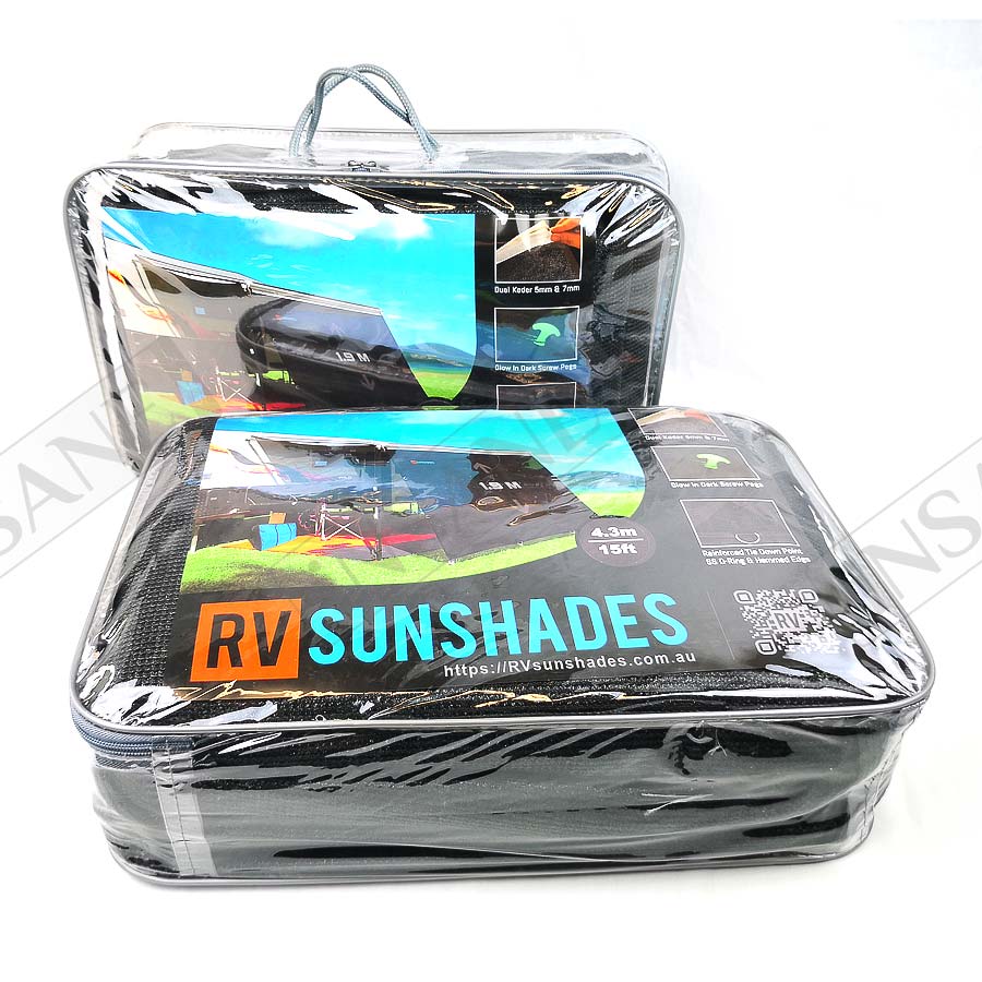 Caravan Awning Privacy Screen for Dometic 3.75m Awning 3.4x1.9m (1.9m Drop) - RVSUNSHADES