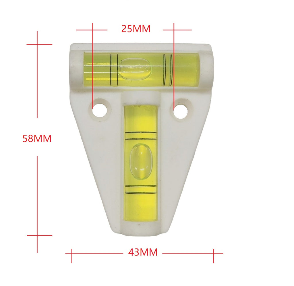 2X T Level Bubble Level T-type Spirit Level Mini Two-Ways RVs Furniture Camera - RVSUNSHADES