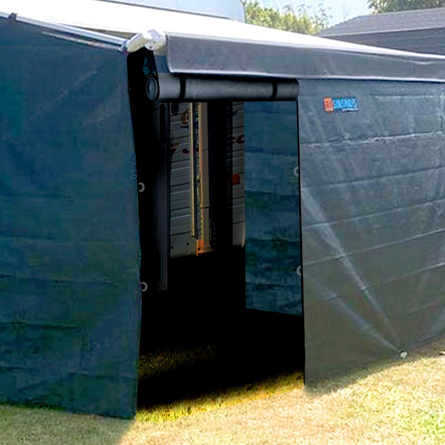 Caravan Privacy Screen Door Piece Roll-Up Door 900x1900mm (1.9m Drop) - RVSUNSHADES