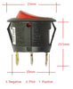 5x Rocker Switch LED Pilot Light 12V ø20mm Auto Marine (R13-112) - RVSUNSHADES