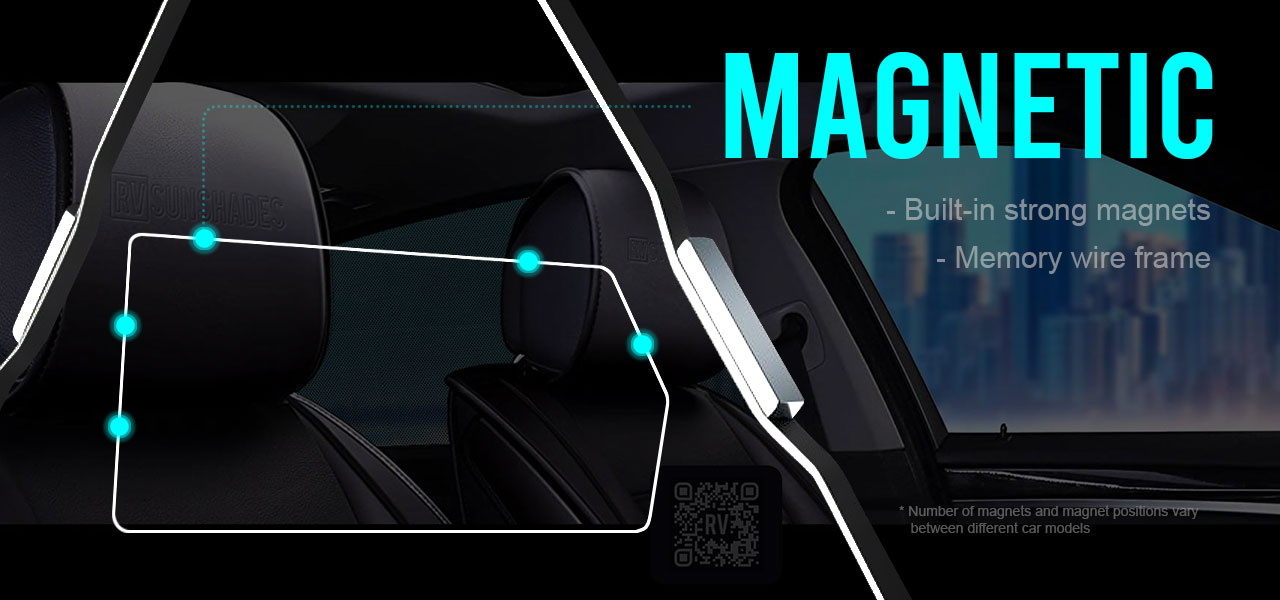 Rvsunshades Magnetic Car Window Shades