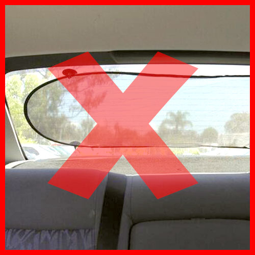 Rear Window Shade - Bad Example 1