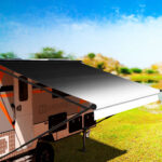 Replacement Awning Vinyl Fabric Kit suit 24ft Rollout Awning (23'2"x8' Grey Scale Gradient 24-BK-FD) BOXED