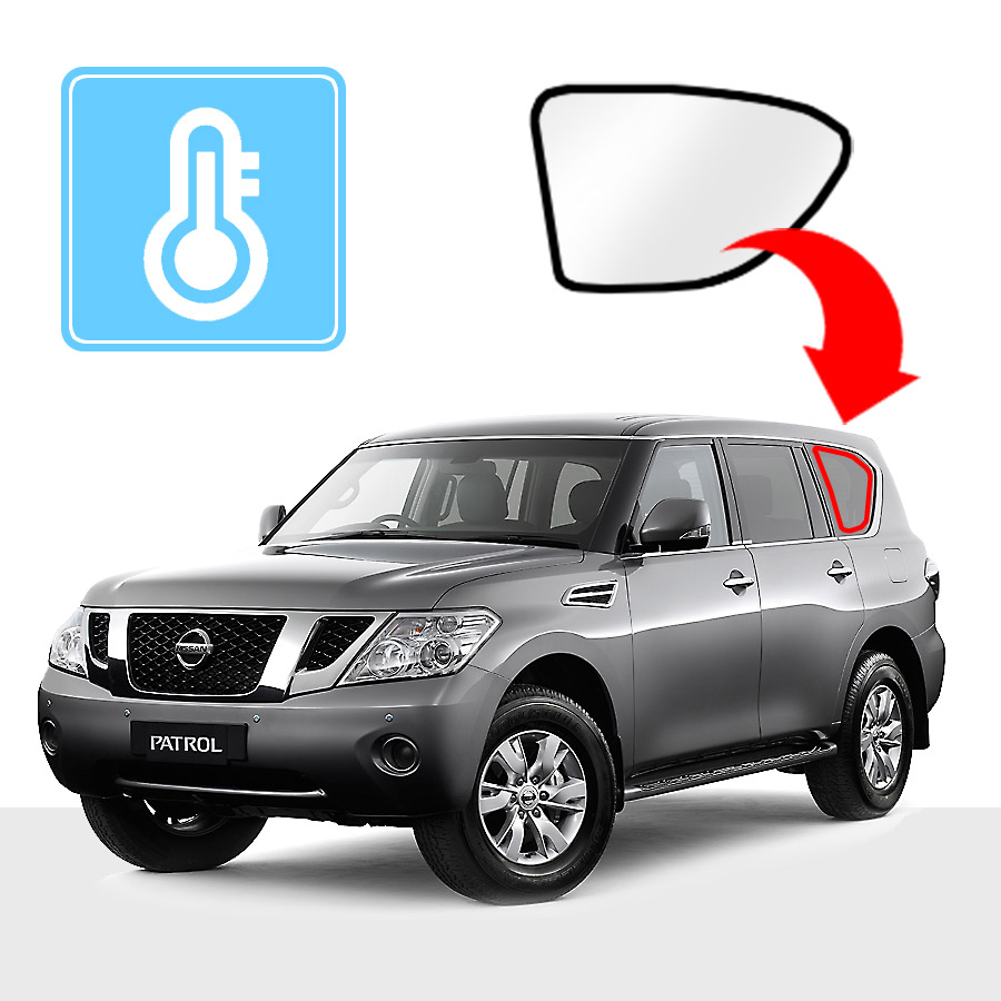 RVSUNSHADES NISSAN PATROL Y62 SOLAR SCREEN QUARTER WINDOW SHADE