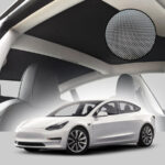 Tesla Model 3 Roof Sun Shade Nano Tech Crystal Series (Silver on Black)