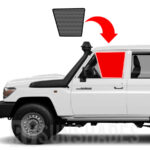 TOYOTA Land Cruiser 76 Series 79 Series Dual Cab Sun Shade [Front Door] Pair