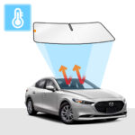 Mazda 3 Windscreen Sun Shade 2019-Now Solar Screens BLOCK OUT (RV16)