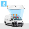 Fiat Ducato Windshield Sun Shade Blockout Solar Screen