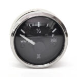 Water/Fuel Level Gauge Analog Steel Bezel by KUS