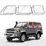 TOYOTA Land Cruiser 76 Series Solar Screens Custom Fit BLOCK OUT [All Side Windows 6pcs]