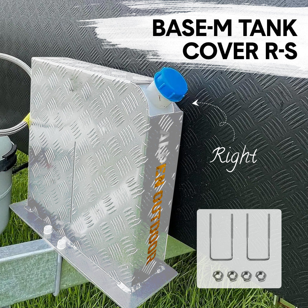 Heater Diesel Tank Protector Cover Drawbar Mount 2mm Thickness Aluminium Suit 10L 15L Fuel Tank (RIGHT) Silver YS - Image 2
