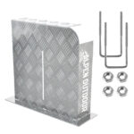 Heater Diesel Tank Protector Cover Drawbar Mount 2mm Thickness Aluminium Suit 10L 15L Fuel Tank (RIGHT) Silver YS