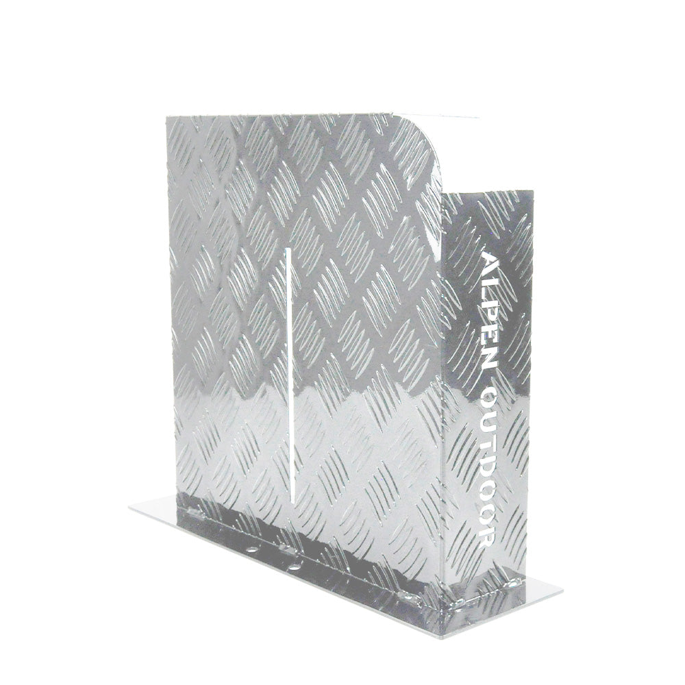 Heater Diesel Tank Protector Cover Drawbar Mount 2mm Thickness Aluminium Suit 10L 15L Fuel Tank (RIGHT) Silver YS - Image 4