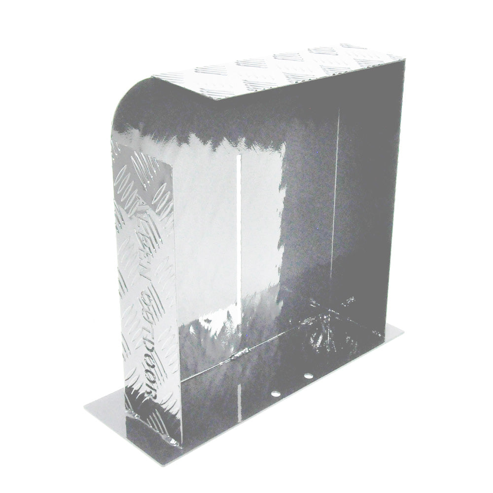 Heater Diesel Tank Protector Cover Drawbar Mount 2mm Thickness Aluminium Suit 10L 15L Fuel Tank (RIGHT) Silver YS - Image 5