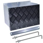 Galvanised Battery Box For Trailer Caravan Boat Spare Part with Lid Secure Holes YS